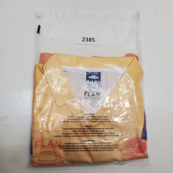 FLAN LABS Caramel Sunset Soccer Jersey Mens L Short Sleeve Graphic Print NWOT - Picture 10 of 11